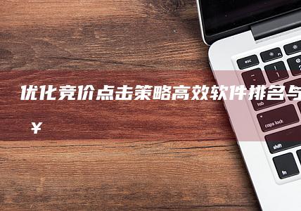 优化竞价点击策略：高效软件排名与提升策略